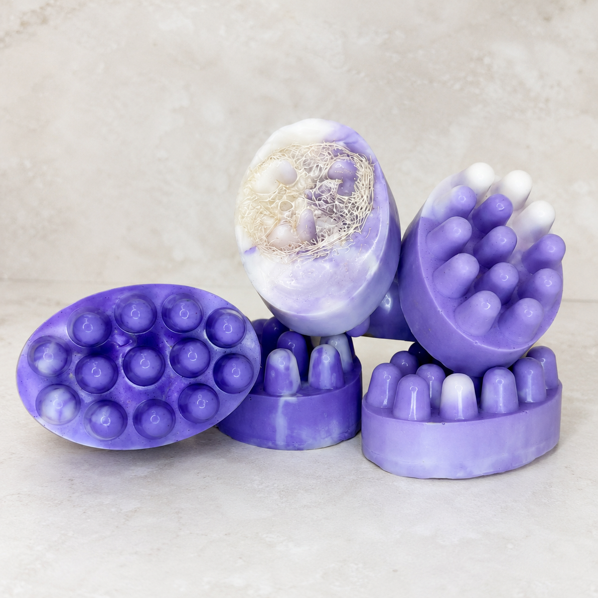 Lavender Massage Loofah Soap